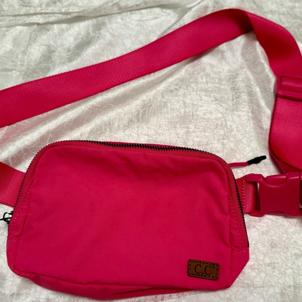 C.C. Pink Belt Bag with Adjustable Strap